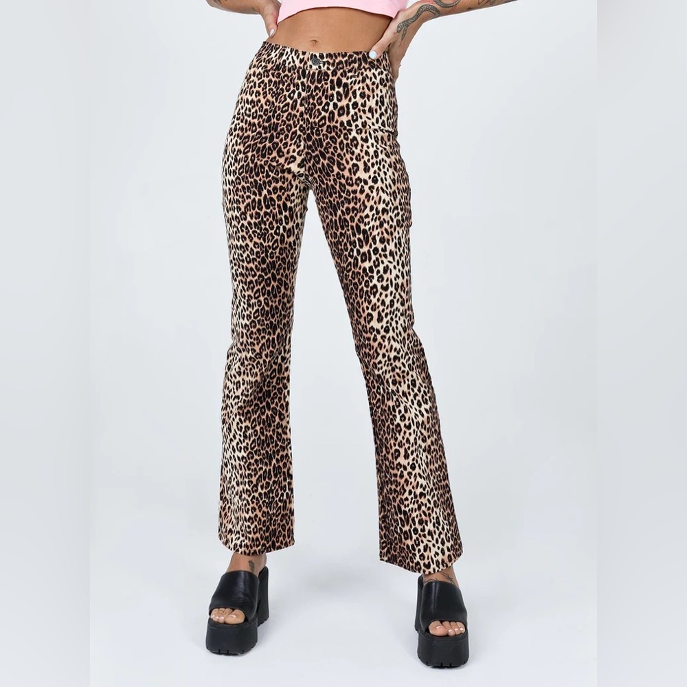 MOTEL ZOVEN TROUSER TRUE LEOPARD